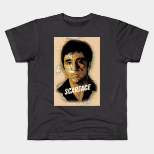 SCARFACE - Vintage Art Style Portrait Kids T-Shirt